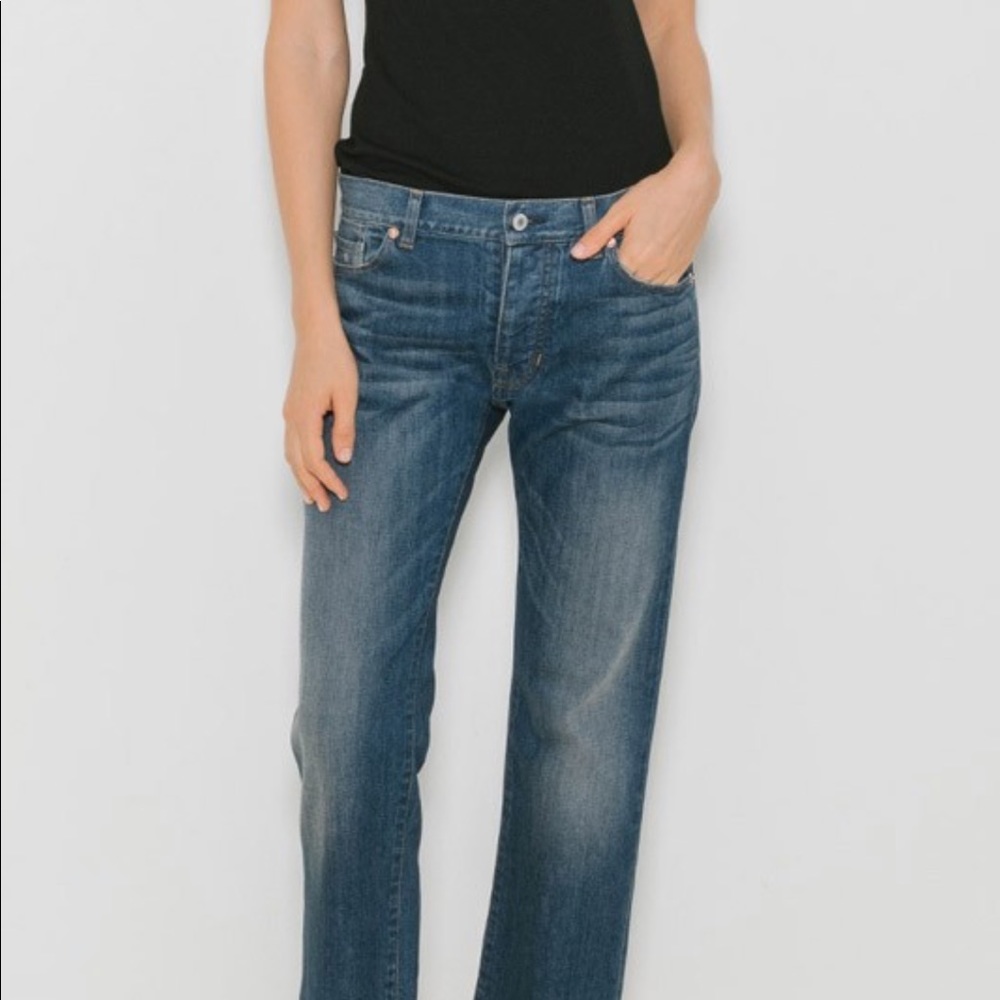 Nili Lotan cropped boyfriend jeans